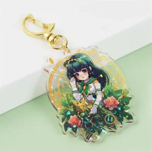 Customized Acrylic Keychain Mobile Phone Sling Keychain Cartoon Animation Keychain
