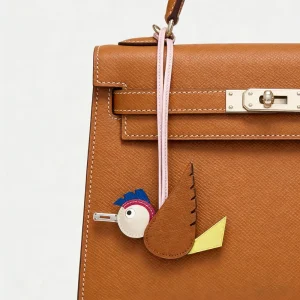Customized Bag Charm Mini Genuine Leather Bag Charms Accessories Keychain