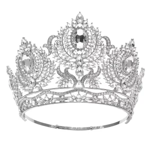 Customized High-End Women’s Hair Accessories Magical Crown Headpiece Engagement Wedding Anniversary Birthday Personalized Silver