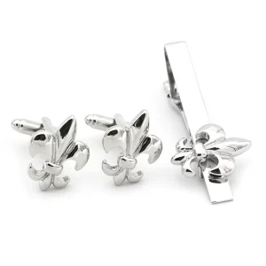 Customized High Quality Tie Clip and Cufflink Set