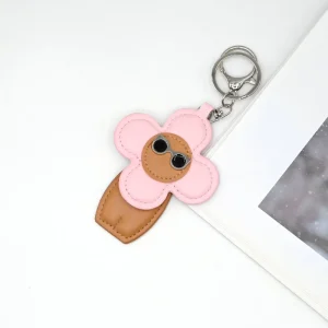 Customized Leather Sunglasses Fashionable Keychains High Quality Hanging Accessories Leather Bags Keychains From Zhongchang
