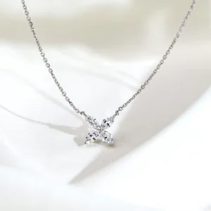 Customized MSN 941 Fashion Style Pendant Necklace PT950 18k Gold Marquise Cut Lab Grown Diamond Necklace