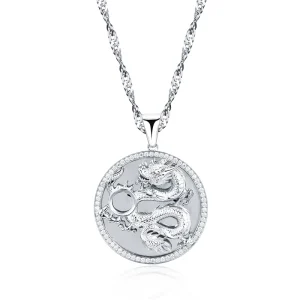 Customized MSN 945 Fashion Pendant Necklace 925 Silver Lab Grown Diamond Necklace
