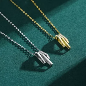 Customized Necklace 925 Sterling Silver Exquisite Zircon Fashion Ins Style Chain Pendant Necklace Fine Jewelry for Women