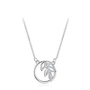 Customized New Fashion Elegant Pendant Necklace 925 Sterling Silver Luxury Classic Girls Designer 925 Sterling Silver Necklace