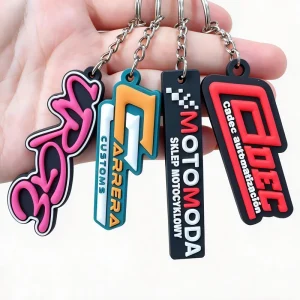 Customized PVC Keychain with Soft Rubber logo Keychain 2D3D UV Printed Keychain