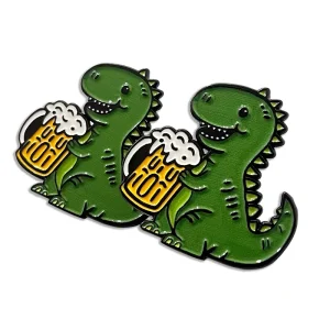 Customized Personalized Cartoon Dinosaur Image Exquisite Imitation Enamel Metal Brooch