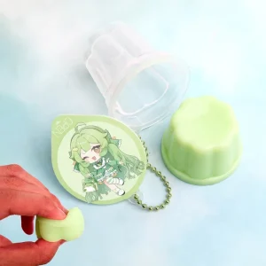 Customized Pudding Squishy Keychain Personalized Mini Dessert Cup Concert Fan Support Merch Kawaii Backpack Charm Small Gift