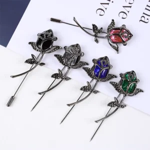 Customized Rhinestone Pearl Luxury Designer Clothing Shirts Decoration Custom Bridal Metal Flower Women’s Brooches