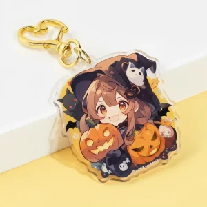 Customized School Bag Key Transparent Acrylic Pendant Cute Animal Cartoon Animation Printing Pattern