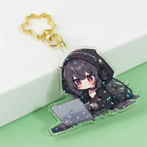 Customized Transparent Acrylic Keychain Double-Sided Design Anime Character Acrylic Keychain