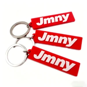 Customized Your Own Brand Logo Custom No Minimum Logo Rubber 3D Soft PVC Keychain Key Ring