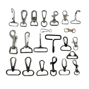 Customized Zinc Alloy Handbag Dog Metal Swivel Snap Hook for Bag Lanyard Bag Chain Keychain DIY Accessories
