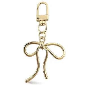 Cute Bow Keychain Kawaii Bag Charms Bling Purse Charms for Women Phone Decor Car Key Chain Accessories Elegant Gift for Her