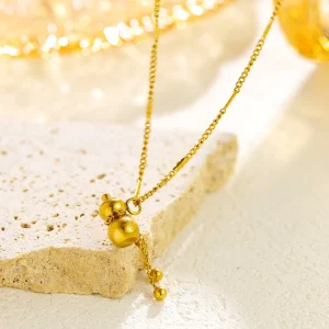 Cute Calabash Fine Pendant Necklaces High Quality Delicate Trendy Link Necklace Woman Personality Fashion Accessories Hot