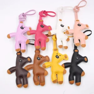 Cute Cartoon Bear Bag Keychain Bag Pendant Popular Backpack Keychain Bag Charms Decoration
