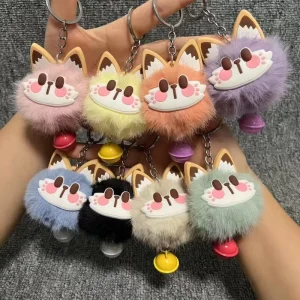 Cute Cartoon Bear Plush Doll Keychain Car Key Chain Women’s Bag Charm Claw Machine Prize Small Gift Bulk