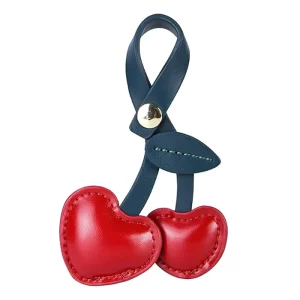 Cute Cherry Charm for Purse Handbags Bag Accessories PU Key Charms