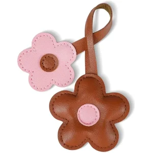 Cute Flower Bag Charms Women’s Mini Portable Leather Keychain Fashion Bag Accessories for Handbags Wallets Backpacks Purse