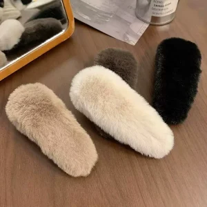 Cute Furry Hairpin Fashion Women Girls Hair Accessories Hairy Hairpin BB Side Clip Headwear