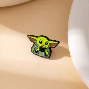 Cute Green Monster Enamel Brooch Cartoon Badge Pin Alloy Clothing Accessory