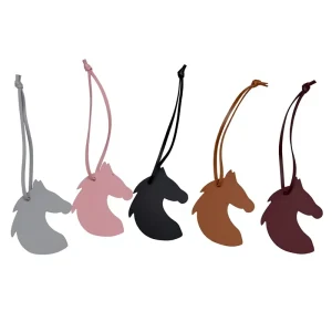 Cute Horse Bag Charms Keychain PU Leather Lady Handbag Purse Pendants Animal Bag Key Ring Charms