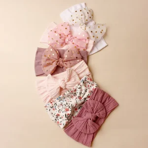 Cute Lace Bow Headband Suitable for Girls Toddlers Spring and Summer Baby Hair Accessories Set New Arrival