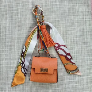 Cute Mini Handbag Hanger Ornaments Tiny Bag Purse Pendant Key Holder Leather Bag Charms