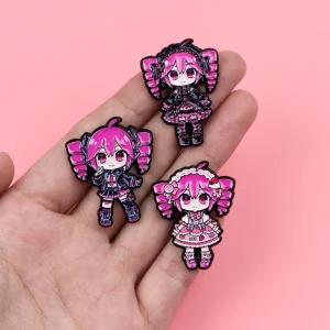 Cute Music Cartoon Character Women Brooches for Clothes Enamel Pins Men Jewelry Badges Lapel Pins Backpack Pins Accessories