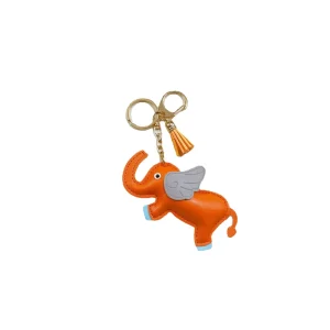 Cute Promotional Gift PU Leather Key Chain Pendant With Tassel Luxury Designer Keychain