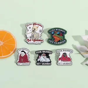 Cute Raccoon Enamel Pin Mental Health Brooch Pines Lapel Pins Badge on Backpack Clothing Accessories Funny Jewelry Friends Gifts