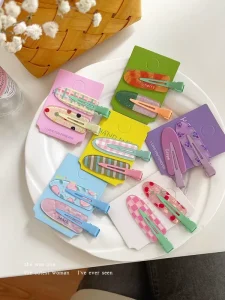 Cute Seamless Hairpin Custom Hair Clip for Women Hair Clip for the Side of the Forehead and the Fringe Duckbill Hair Clip