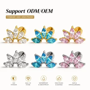 Cz Jewelry Set Zircon Jewelry Ear Piercing Fashion Jewelry Saturn Jewelry Heart Jewelry Fine Piercing Jewelry Crosses