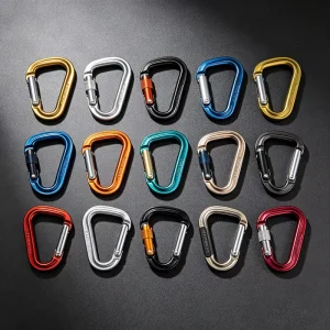 D Shape Aluminum Alloy Carabiner Keyring Accessories for Promotional Carabiner & Keychains