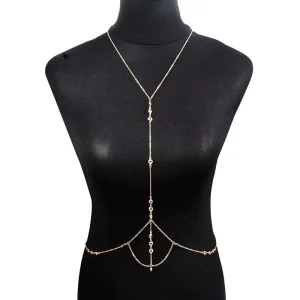 D006 Fashion Body Chain High Quality Quartz Pendant Body Chain Necklace Body Chain for Ladies