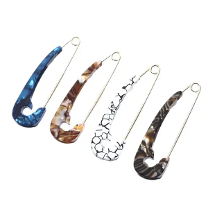 DIY Bead Beadable Fashion Acrylic Pin Brooch Children’s Dress Shawl Brooch Pins Neckline Jewelry Accessories Women’s Jewelry