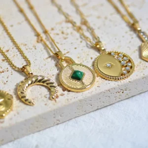 DIY Jewelry Accessories Multi Designs Stainless Steel Pendants for Necklace Bracelet Gold Pendant Charms