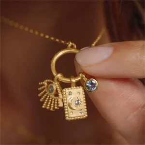 DIY Jewelry Stainless Steel Accessories Cute Bow Rainbow Charms and Pendants for Jewelry Making