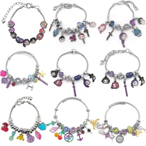 DIY K POP Inspired Charm Bracelet Beaded Chain Jewelry Gift for Women Fashion Charm Bracelets
