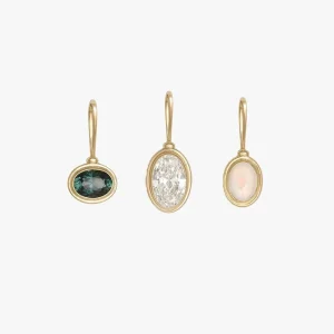 DIY Luxury 14k Gold Vermeil Charms for Necklaces Colorful Charm for Personality Necklace Making