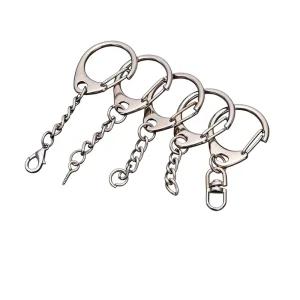 DIY Metal D Lobster Clasp Key Ring Chain Hanging Sheep’s Eye Small Pendant Doll Jewelry Hardware Accessory 8 Turn