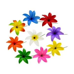 DIY Multi Color Artificial Tiare EVA Foam Flower for Tropical Island Party Fashion Women Hair Accessory