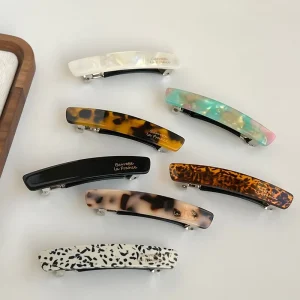 DOWELL Handmade Acetate Hair Clip Spring Clip for Women Fashion Head Accessory Ponytail Clip Bobby Pin