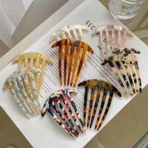 DOWELL Ins Streamer Simple Temperament Five Teeth Hair Comb Hair Product Accessories Hear Clip Female
