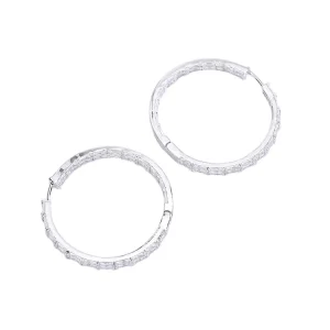 DTINA Fashion Trendy Circle CZ Hoop Costume Earrings Popular United States Copper Jewelry