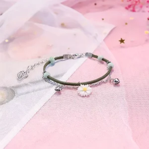 Daisy Bracelet Fashion Trendy Women’s Leather Bracelet Watch Matching Women