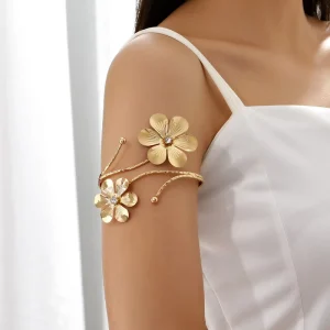 Dance Show Jewelry Flower Shape Arm Decoration Carnival Jewelry Metal Jewelry Holiday Clothes Carnival Costume