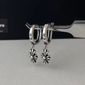 Dark Punk Style Cross Earrings Indie Ins Fashion Luxury Hoop Exquisite Unique Earrings Fashion Jewelry for Women Party OEM ODM