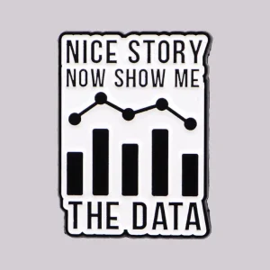 Data Science Enamel Pin Funny Brooch Pines Lapel Pins Badge on Backpack Clothing Accessories Fashion Jewelry Friends Gifts
