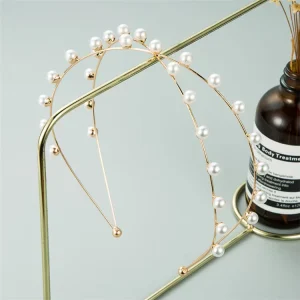 Dazzling Multilayer Pearl Rhinestone Simple Bridal Accessories Headband Hair Accessory Girls Accessories